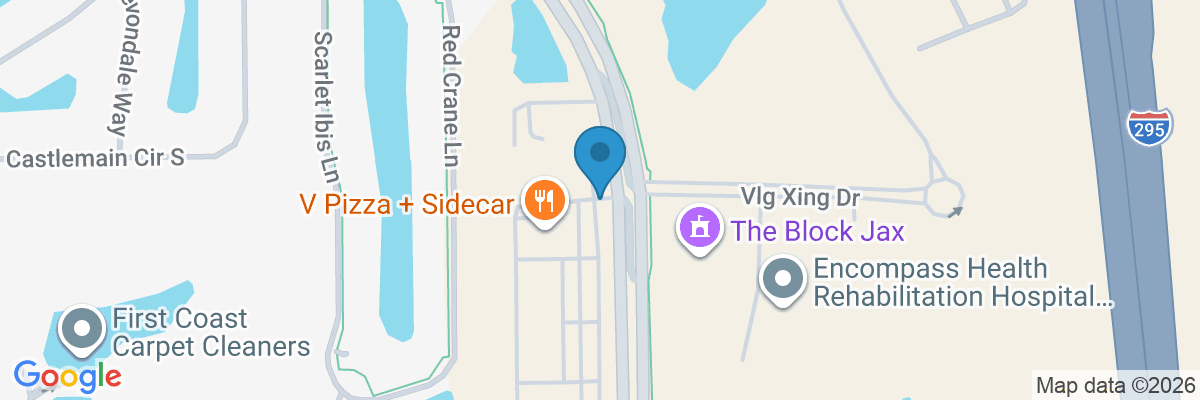 Map showing facility locations