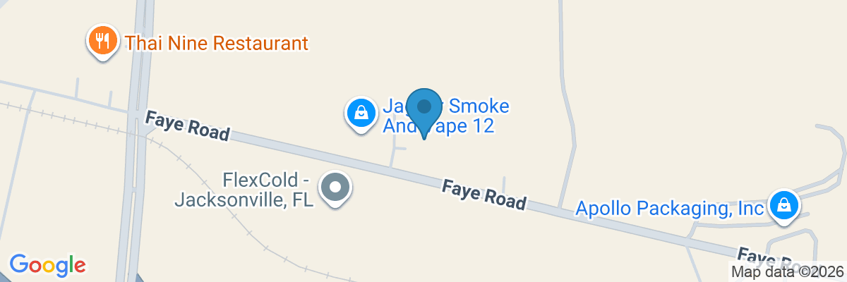 Map showing facility locations