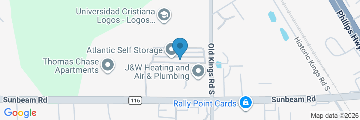 Map showing facility locations