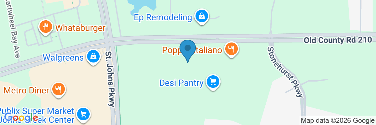 Map showing facility locations