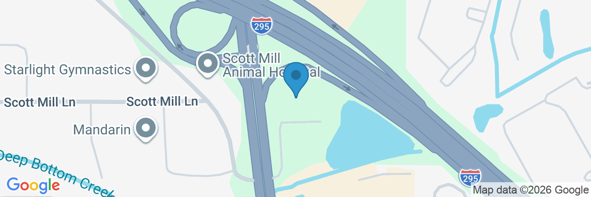 Map showing facility locations