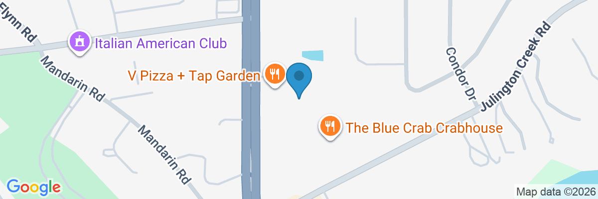 Map showing facility locations