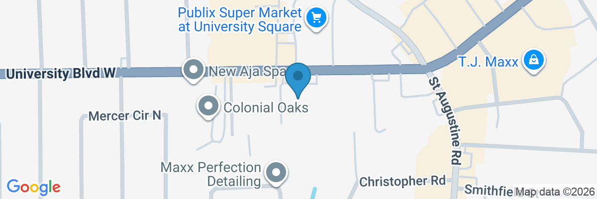 Map showing facility locations