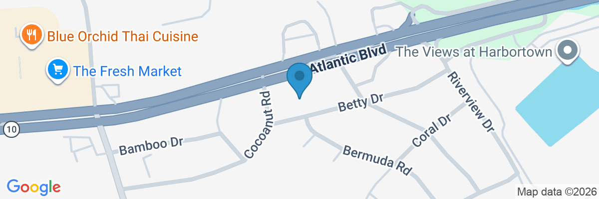 Map showing facility locations