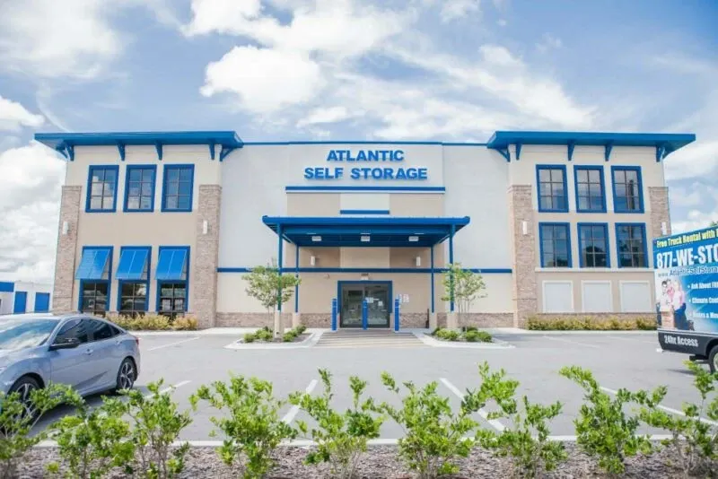Building exterior at Atlantic Self Storage facility in Atlantic Beach, FL