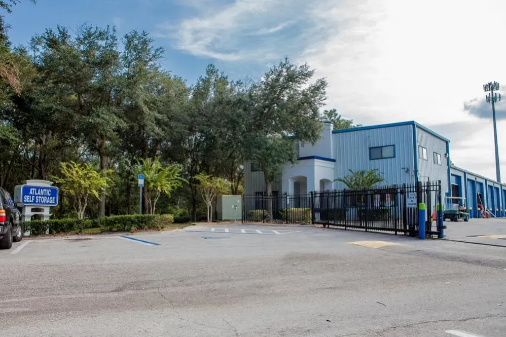 Exterior entrance of the Milicoe Atlantic Self Storage Facility